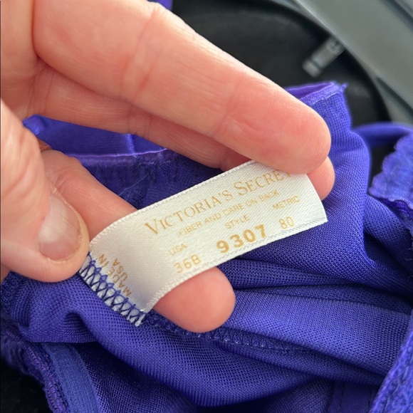 Vintage Victoria’s Secret Gold Tag Purple Lace Bodysuit - 36B - Picture 12 of 12